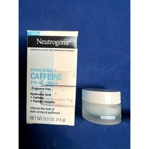 Neutrogena Hydro Boost + Caffeine Eye Gel Cream 0.5 oz Fragrance Free New
